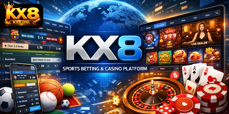 KX8 platform overview with sports betting and casino system interface