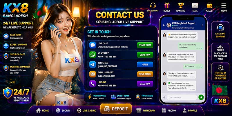 KX8 Contact Us Bangladesh customer support assistance user help system