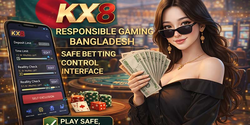 KX8 Responsible Gaming Bangladesh safe betting control interface