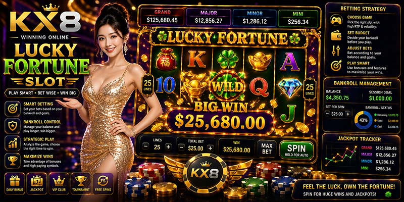 Lucky Fortune Slot KX8 betting strategy bankroll management slots