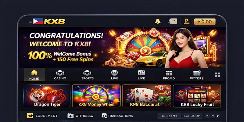 kx8 casino and sports platform interface after registration Bangladesh
