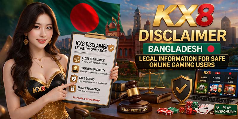 KX8 Disclaimer Bangladesh legal information for safe online gaming users