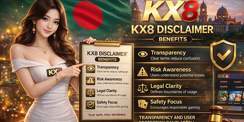 KX8 Disclaimer benefits transparency and user protection Bangladesh