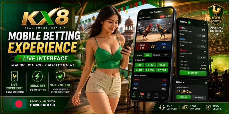 kx8 sabong live match interface bangladesh cockfighting betting mobile platform