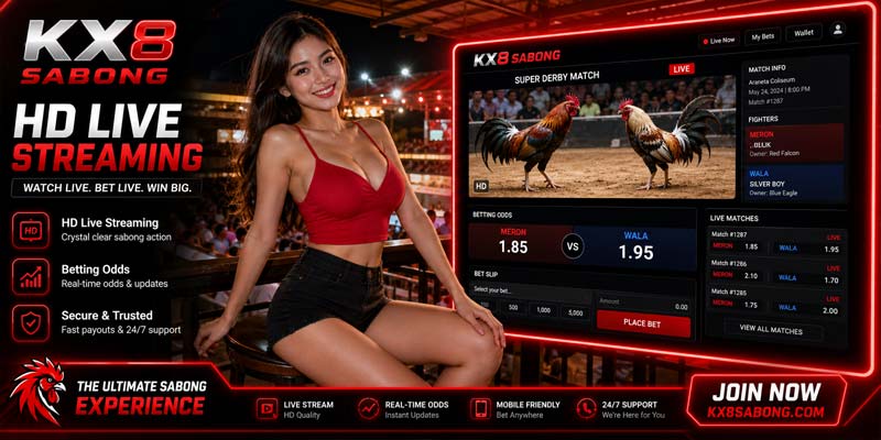 kx8 sabong live streaming cockfight bangladesh hd video betting odds interface