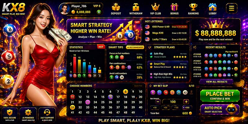 lottery betting tips strategy interface KX8 online platform smart play
